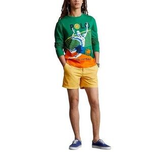 NEW Ralph Lauren Polo Mens 5" Stretch Classic Fit Chino Short Yellow XXL Preppy